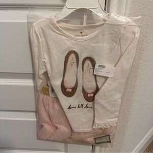 kate spade Cream and Pink Kids Matching Set